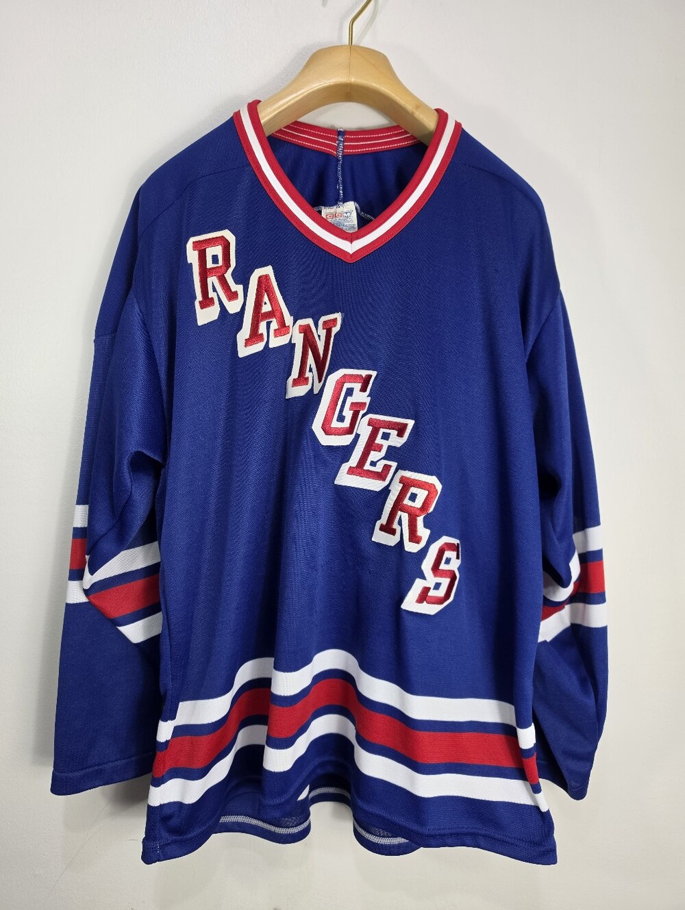 Vintage New York Rangers CCM Maska Blue NHL Hockey Jersey Men’s